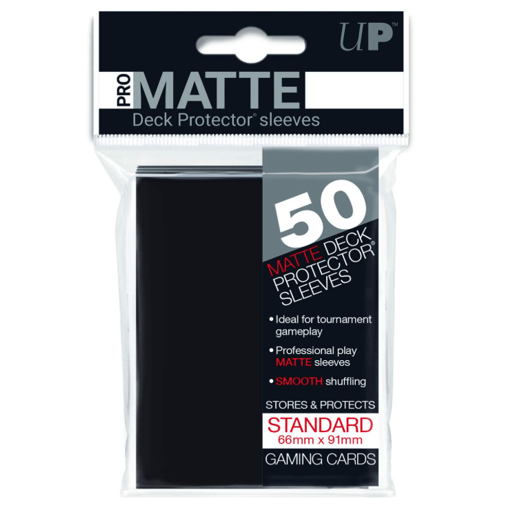 Ultra Pro: Deck Protectors Standard - Negras 50ct - Helix Coleccionables