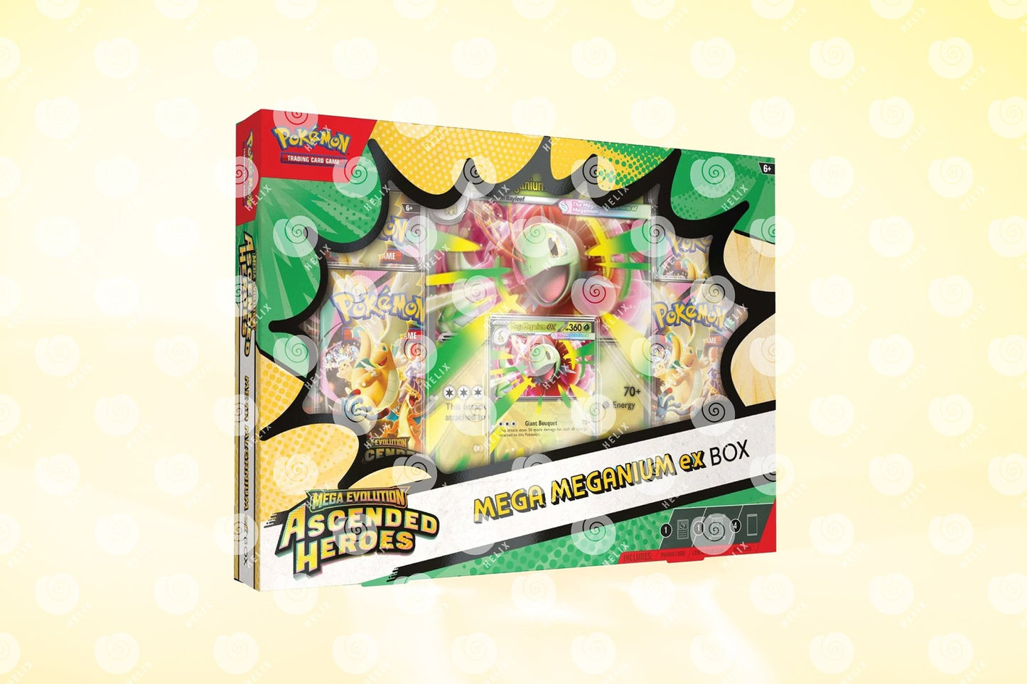 Ascended Heroes Mega Ex Box - Mega Meganium Ex - Helix Coleccionables